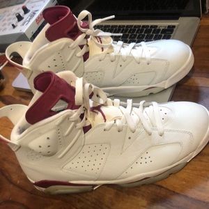 Jordan 6s Maroon